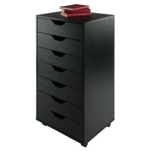 Load image into Gallery viewer, Winsome Wood Halifax 7-Drawer Cabinet in Black