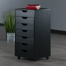 Load image into Gallery viewer, Winsome Wood Halifax 7-Drawer Cabinet in Black