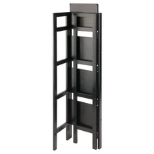 Load image into Gallery viewer, Winsome Wood Terry 4-Tier Foldable Shelf, Narrow in Black