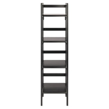 Load image into Gallery viewer, Winsome Wood Terry 4-Tier Foldable Shelf, Narrow in Black