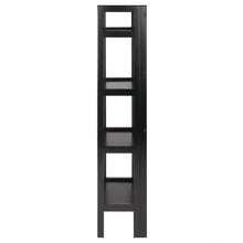 Load image into Gallery viewer, Winsome Wood Terry 4-Tier Foldable Shelf, Narrow in Black