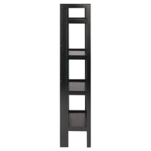 Load image into Gallery viewer, Winsome Wood Terry 4-Tier Foldable Shelf, Narrow in Black