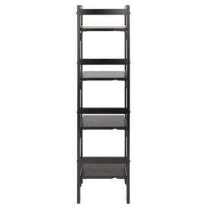 Winsome Wood Terry 4-Tier Foldable Shelf, Narrow in Black