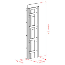 Load image into Gallery viewer, Winsome Wood Terry 4-Tier Foldable Shelf, Narrow in Black