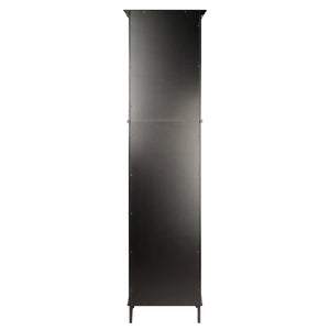 Winsome Wood Alps Tall Storage Cabinet in Black