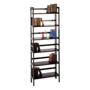 Winsome Wood Terry 3-Tier Foldable Shelf, Stackable in Black 