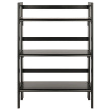 Load image into Gallery viewer, Winsome Wood Terry 3-Tier Foldable Shelf, Stackable in Black 