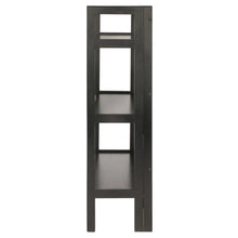 Load image into Gallery viewer, Winsome Wood Terry 3-Tier Foldable Shelf, Stackable in Black 