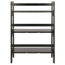 Load image into Gallery viewer, Winsome Wood Terry 3-Tier Foldable Shelf, Stackable in Black 