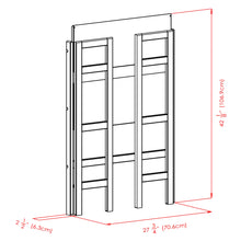 Load image into Gallery viewer, Winsome Wood Terry 3-Tier Foldable Shelf, Stackable in Black 