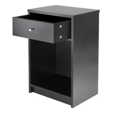 Load image into Gallery viewer, Winsome Wood Squamish Accent Table, Nightstand in Black