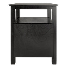 Load image into Gallery viewer, Winsome Wood Timber Accent Table, Nightstand in Black