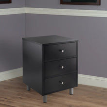 Load image into Gallery viewer, Winsome Wood Daniel Accent Table, Nightstand in Black and Slate Gray