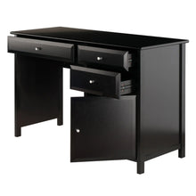 Load image into Gallery viewer, Winsome Wood Delta Home Office Writing Desk in Black 