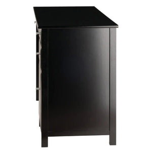 Winsome Wood Delta Home Office Writing Desk in Black 