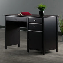 Load image into Gallery viewer, Winsome Wood Delta Home Office Writing Desk in Black 