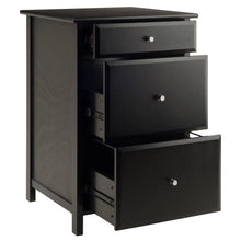 Load image into Gallery viewer, Winsome Wood Delta Home Office File Cabinet in Black