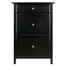 Load image into Gallery viewer, Winsome Wood Delta Home Office File Cabinet in Black