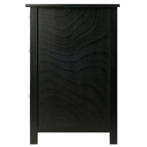 Winsome Wood Delta Home Office File Cabinet in Black