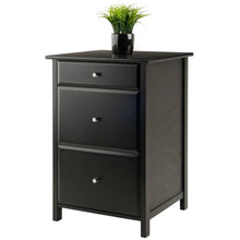 Load image into Gallery viewer, Winsome Wood Delta Home Office File Cabinet in Black