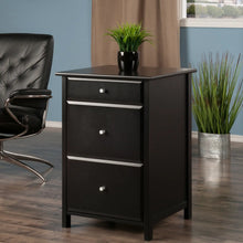 Load image into Gallery viewer, Winsome Wood Delta Home Office File Cabinet in Black