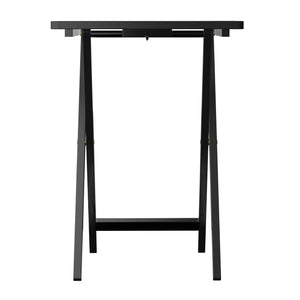 Winsome Wood Alex 5-Pc Snack Table Set in Black