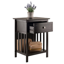 Load image into Gallery viewer, Winsome Wood Marcel Accent Table, Nightstand in Coffee