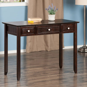 Winsome Wood Burke Home Office Writing Desk in Coffee 