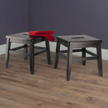 Load image into Gallery viewer, Winsome Wood Kaya 2-Pc Conductor Stool Set in Coffee