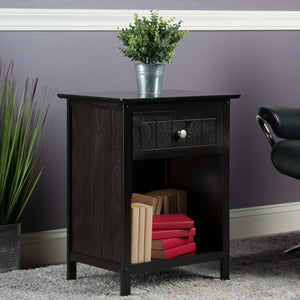 Winsome Wood Blair Accent Table, Nightstand in Coffee