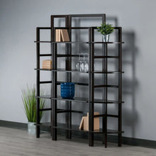 Load image into Gallery viewer, Winsome Wood Aiden 3-Pc Baker&#39;s Rack Set in Coffee
