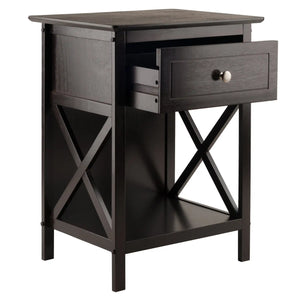 Winsome Wood Xylia Accent Table, Nightstand in Coffee