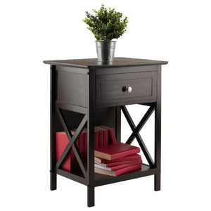 Winsome Wood Xylia Accent Table, Nightstand in Coffee