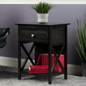 Winsome Wood Xylia Accent Table, Nightstand in Coffee