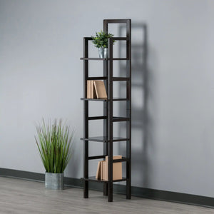 Winsome Wood Aiden Baker's Rack, Narrow in Coffee
