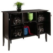 Load image into Gallery viewer, Winsome Wood Melba Buffet Cabinet in Coffee