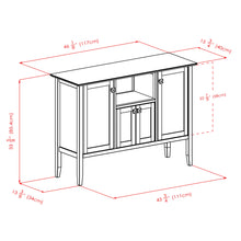 Load image into Gallery viewer, Winsome Wood Melba Buffet Cabinet in Coffee