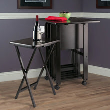 Load image into Gallery viewer, Winsome Wood Sophia 5-Pc Snack Table Set, Drop Leaf Top in Coffee