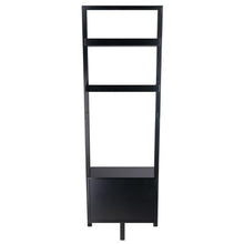 Load image into Gallery viewer, Winsome Wood Bellamy 2-Drawer Leaning Shelf in Black