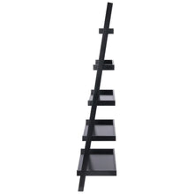 Load image into Gallery viewer, Winsome Wood Bailey 5-Tier Leaning Shelf in Black