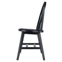 Load image into Gallery viewer, Winsome Wood Windsor 2-Pc Chair Set in Black