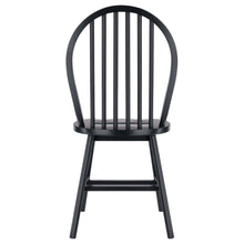 Load image into Gallery viewer, Winsome Wood Windsor 2-Pc Chair Set in Black