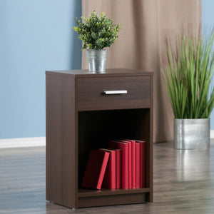 Winsome Wood Rennick Accent Table, Nightstand in Cocoa