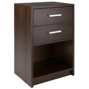 Winsome Wood Molina Accent Table, Nightstand in Cocoa