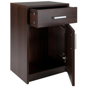 Winsome Wood Astra Accent Table, Nightstand in Cocoa