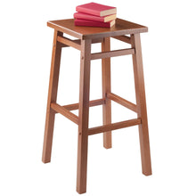 Load image into Gallery viewer, Winsome Wood Carter Square Seat Bar Stool in Teak 