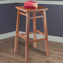 Load image into Gallery viewer, Winsome Wood Carter Square Seat Bar Stool in Teak 