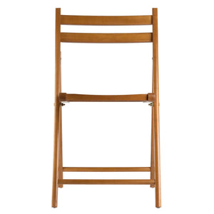 Winsome Wood Robin 4-Pc Folding Chair Set in Teak