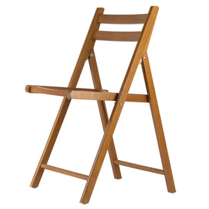 Winsome Wood Robin 4-Pc Folding Chair Set in Teak