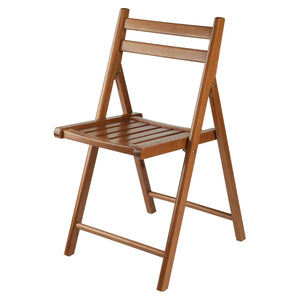 Winsome Wood Robin 4-Pc Folding Chair Set in Teak